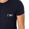 Emporio Armani t-shirt koszulka męska 2 sztuki granatowa i bordowa